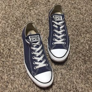 Blue Converse All Star Low Tops